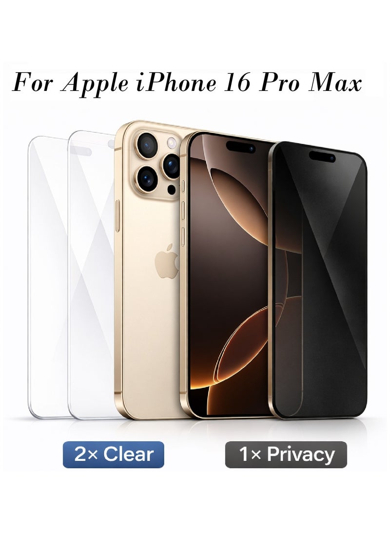 MOBM 3-Pack Screen Protection for iPhone 16 Pro Max 6.7-Inch - Image 4
